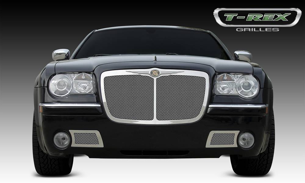 T-Rex Polished Upper Class Mesh Grille 05-10 Chrysler 300